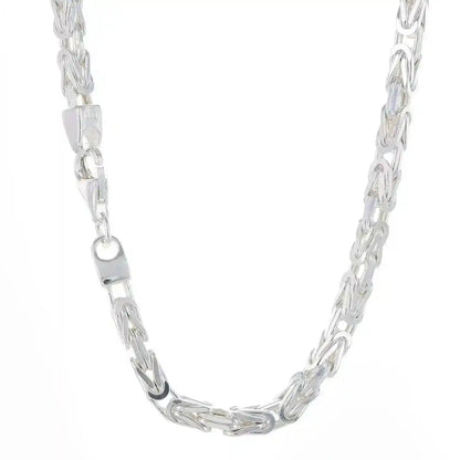 Silberkette Königskette Länge 65cm - Breite 3,9mm - 925 Silber - Firma Holzenplotz - Silberketten-Goldketten.de 