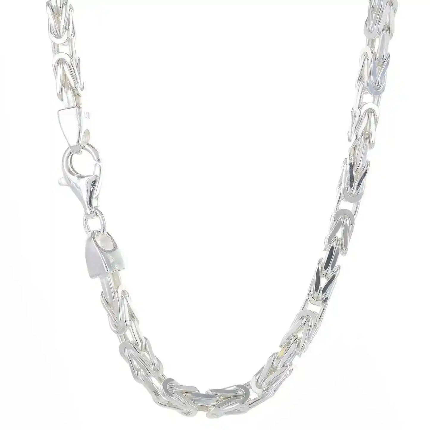 Silberkette Königskette Länge 65cm - Breite 3,9mm - 925 Silber - Firma Holzenplotz - Silberketten-Goldketten.de 