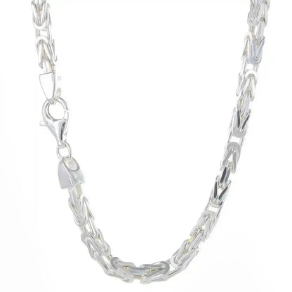 Silberkette Königskette Länge 65cm - Breite 3,9mm - 925 Silber - Firma Holzenplotz - Silberketten-Goldketten.de 