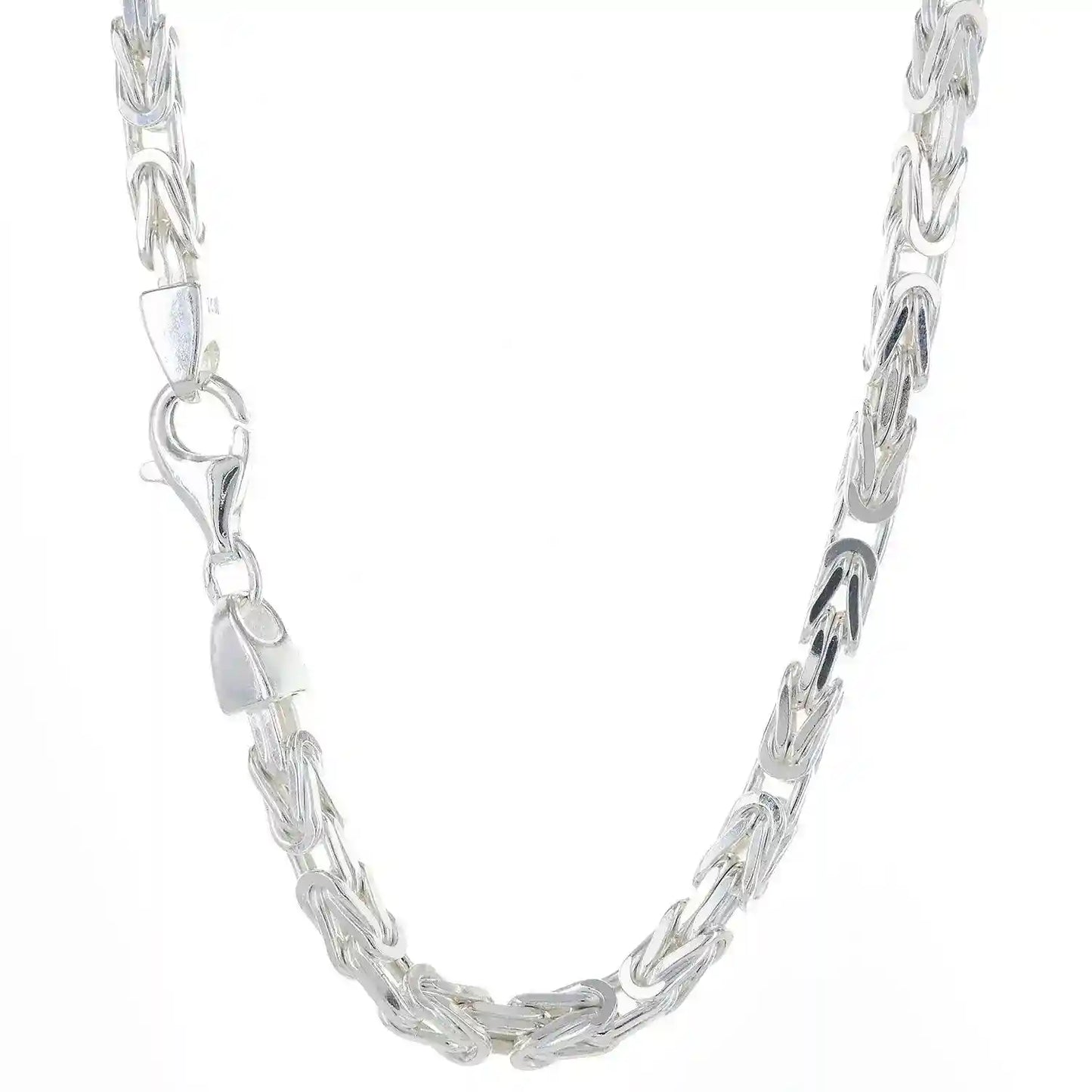 Silberkette Königskette Länge 65cm - Breite 3,9mm - 925 Silber - Firma Holzenplotz - Silberketten-Goldketten.de 