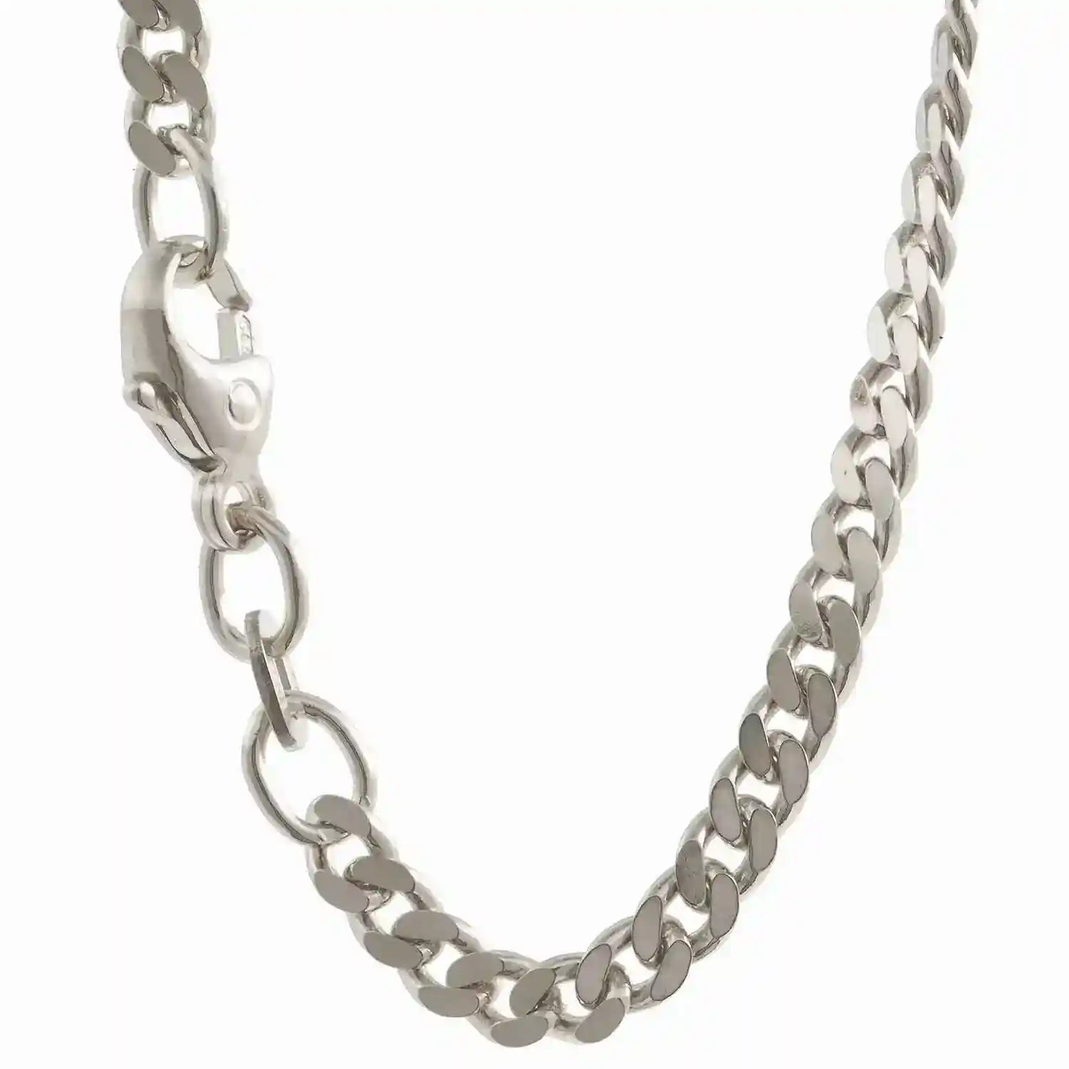 Silberkette Panzerkette Halskette Breite 2,7 mm echt massiv 925 Silber - Firma Holzenplotz - Silberketten-Goldketten.de 