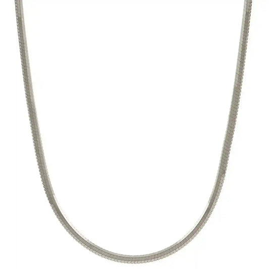 Silberkette Schlangenkette diamantiert Breite 1,2mm - 925 Silber