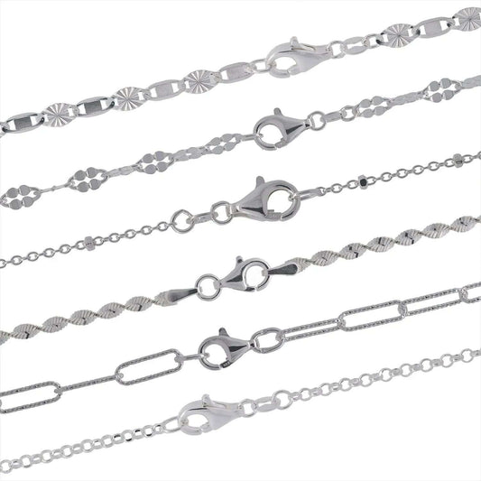 Silberketten Halsketten - echt 925 Sterlingsilber - Made in Germany