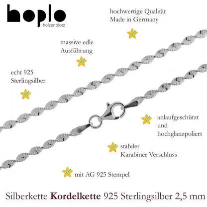 Silberketten Halsketten - echt 925 Sterlingsilber - Made in Germany - Firma Holzenplotz - Silberketten-Goldketten.de 