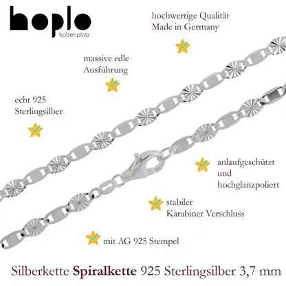 Silberketten Halsketten - echt 925 Sterlingsilber - Made in Germany - Firma Holzenplotz - Silberketten-Goldketten.de 