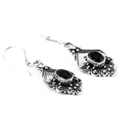 Silberohränger Salia mit Schwarze Zirkonia Kristalle Schmuck Silber - Firma Holzenplotz - Silberketten-Goldketten.de 