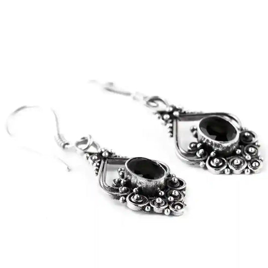 Silberohränger Salia mit Schwarze Zirkonia Kristalle Schmuck Silber - Firma Holzenplotz - Silberketten-Goldketten.de 