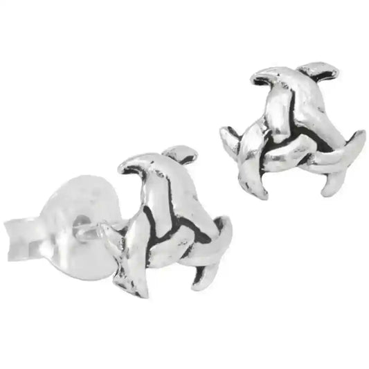 Silberohrstecker Nuada Keltische Triskele Schmuck - Firma Holzenplotz - Silberketten-Goldketten.de 