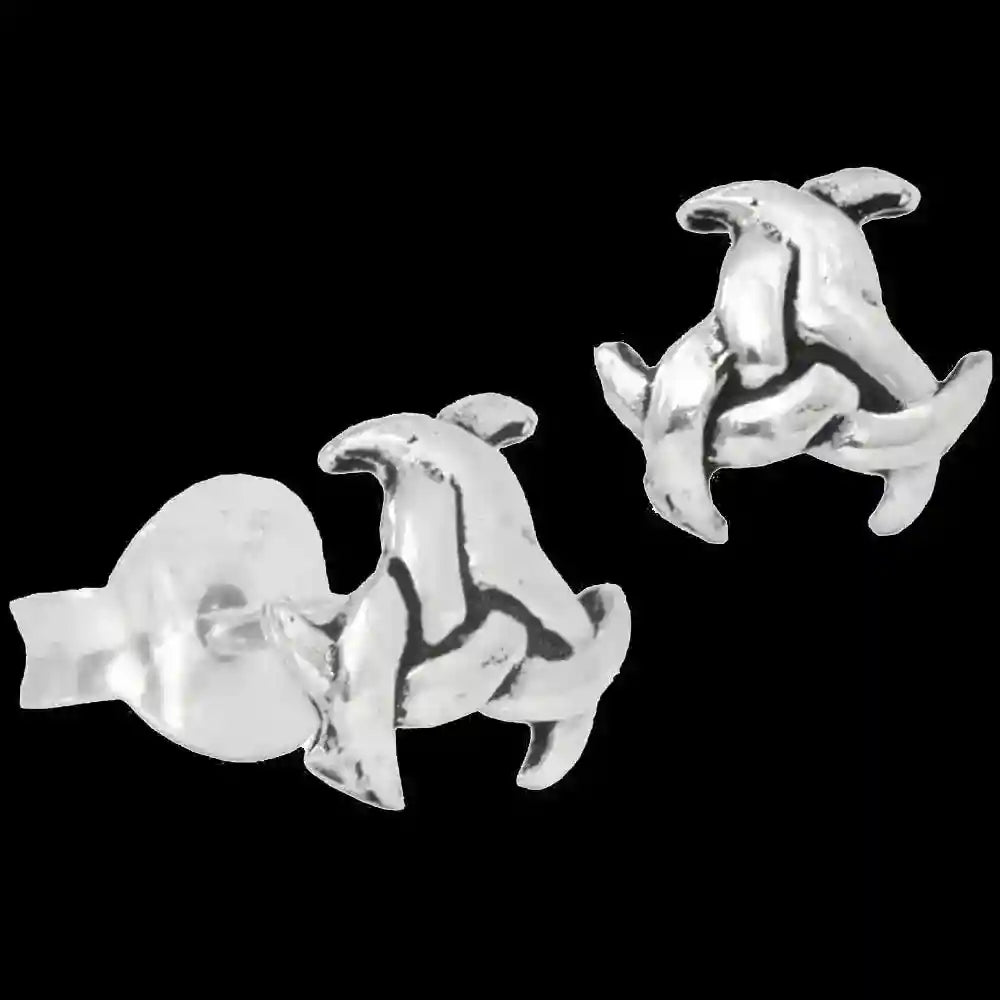Silberohrstecker Nuada Keltische Triskele Schmuck - Firma Holzenplotz - Silberketten-Goldketten.de 
