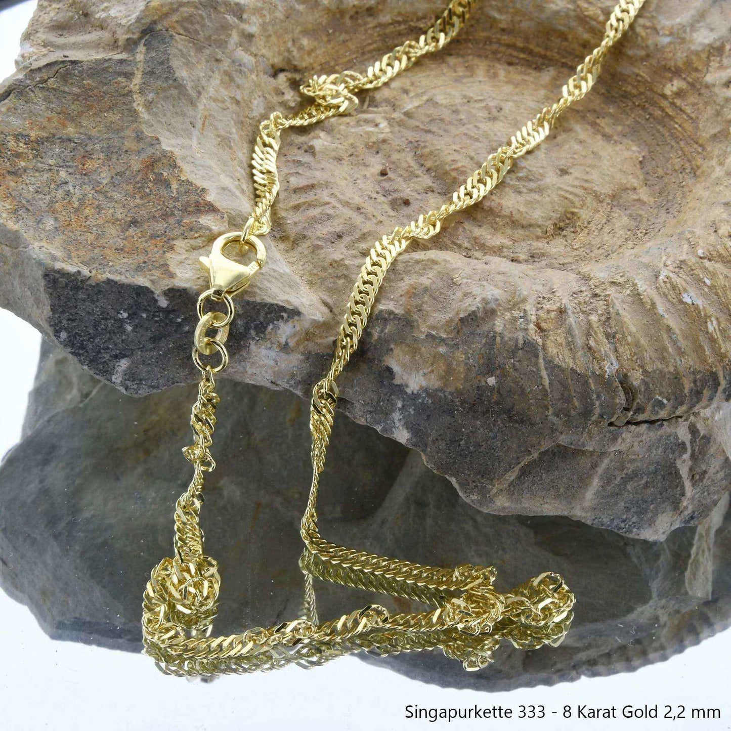 Singapurkette Halskette  333 - 8 Karat Gold Auswahl