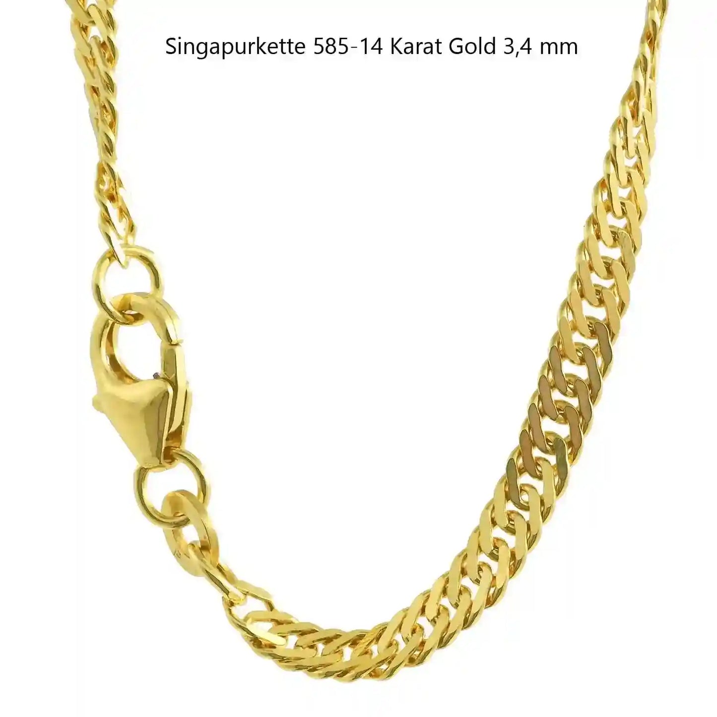 Singapurkette Halskette  333 - 8 Karat Gold Auswahl
