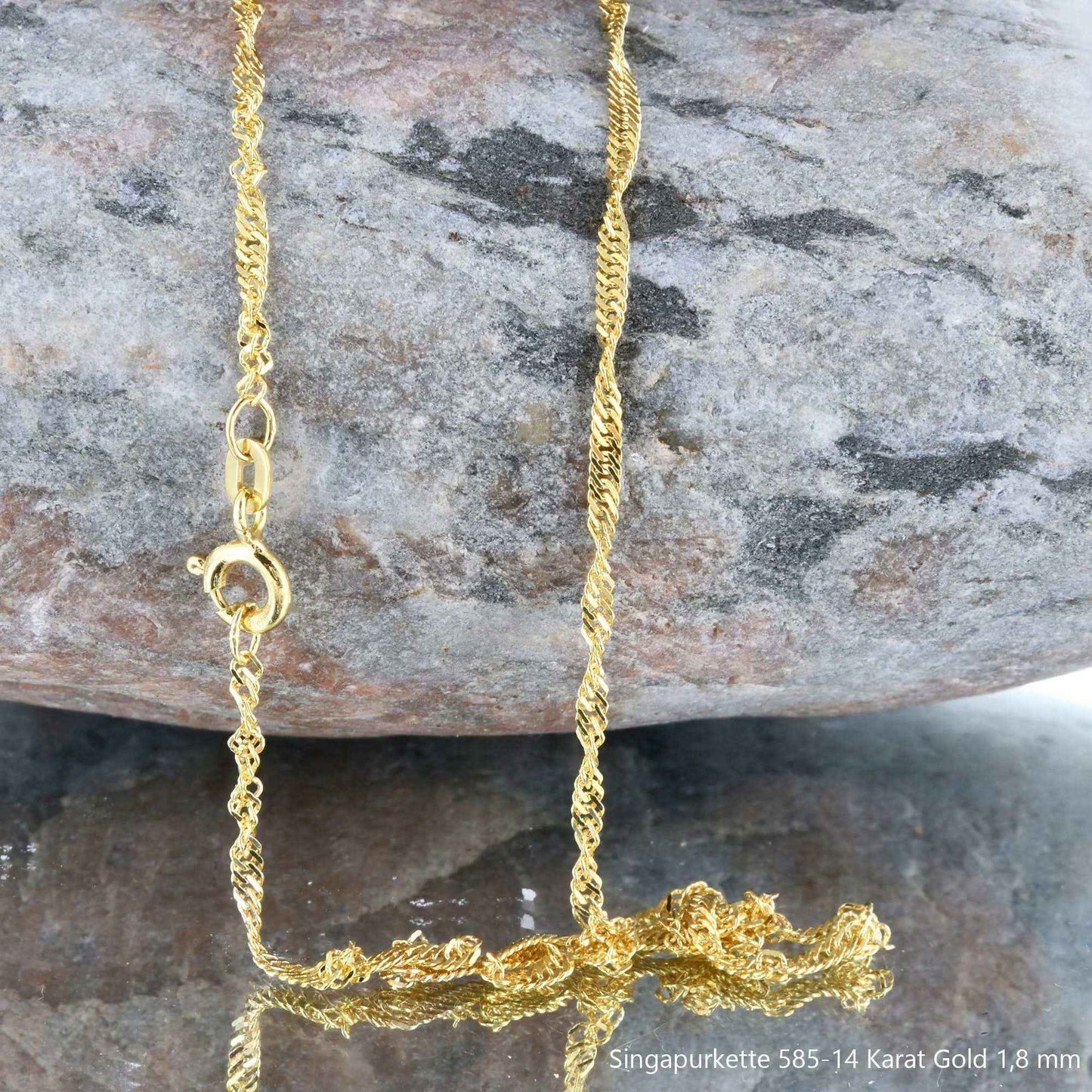 Singapurkette Halskette  585 - 14 Karat Gold Auswahl