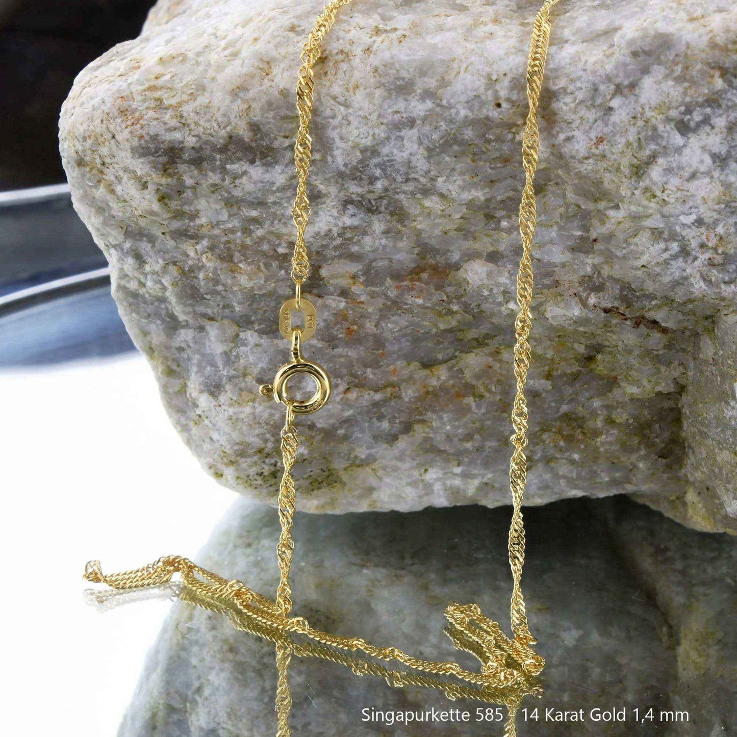 Singapurkette Halskette  585 - 14 Karat Gold Auswahl