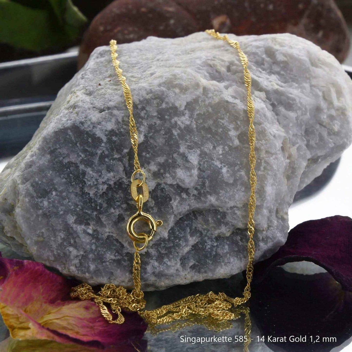 Singapurkette Halskette  585 - 14 Karat Gold Auswahl