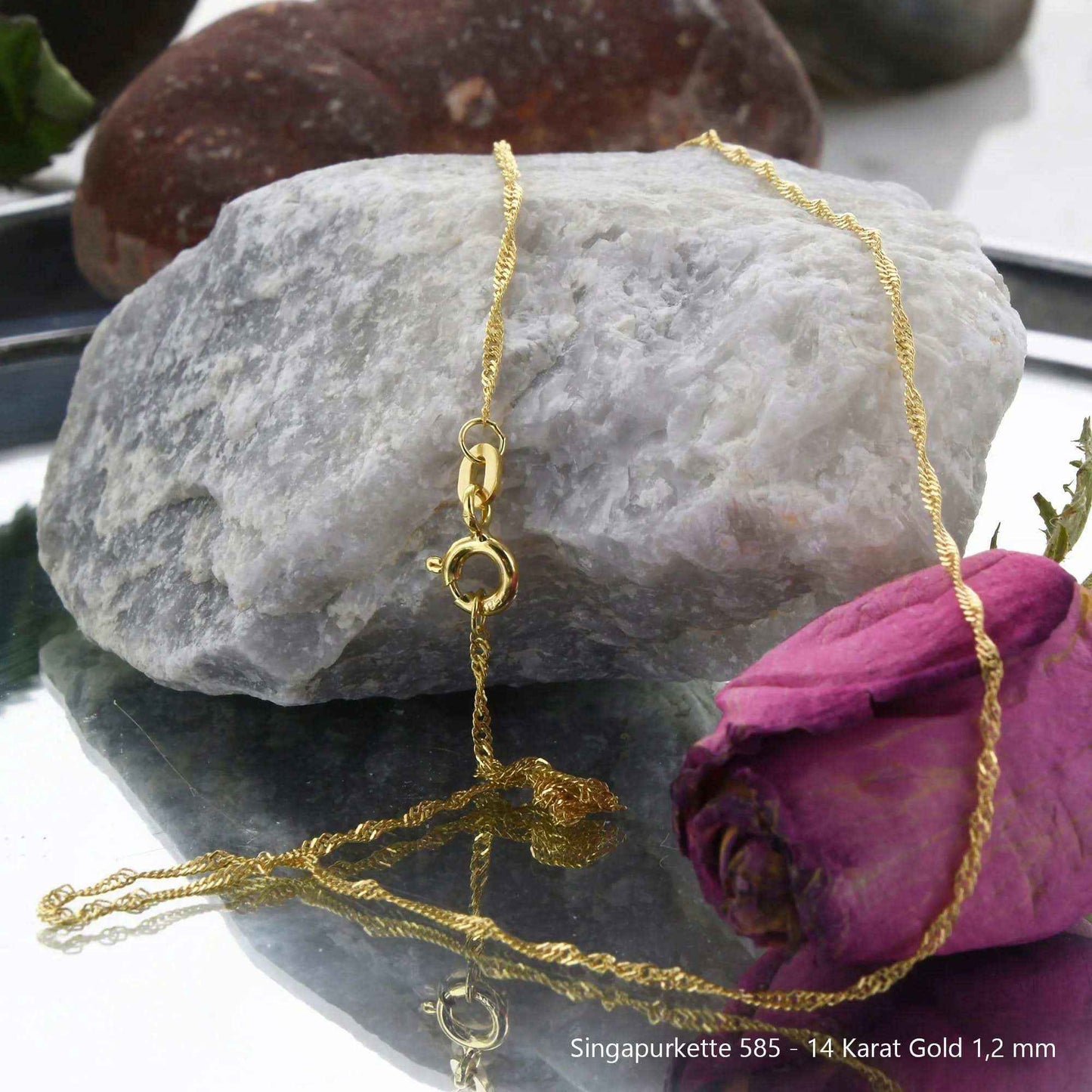 Singapurkette Halskette  585 - 14 Karat Gold Auswahl