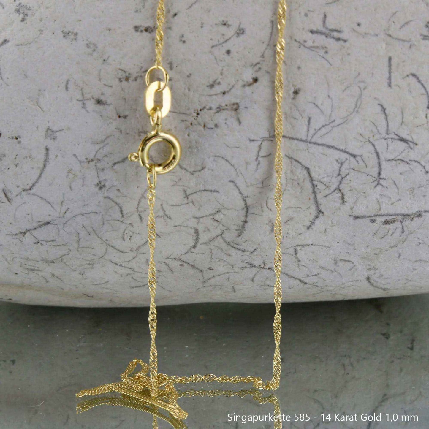 Singapurkette Halskette  585 - 14 Karat Gold Auswahl