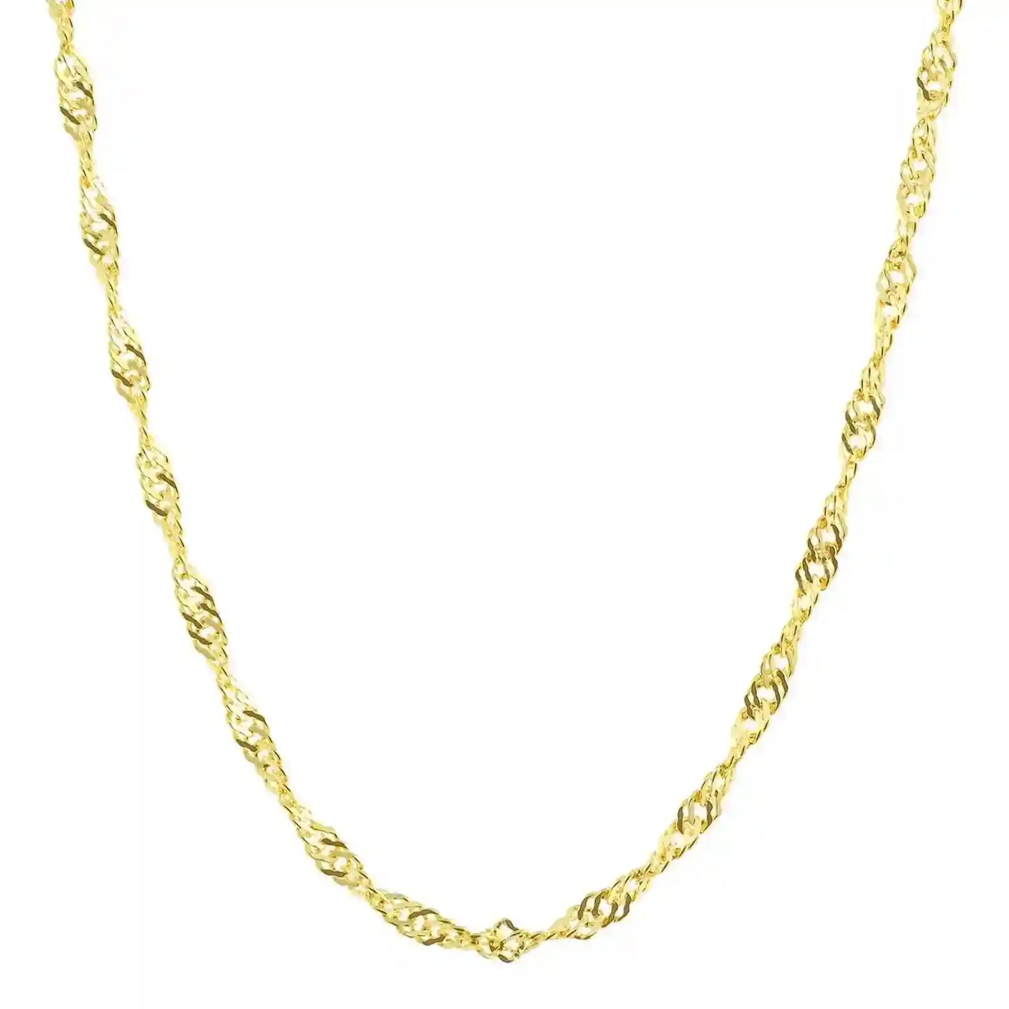 Singapurkette Halskette Breite 1,0 mm - 333 - 8 Karat Gold Auswahl