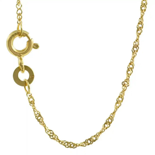 Singapurkette Halskette Breite 1,2 mm - 333 - 8 Karat Gold Auswahl