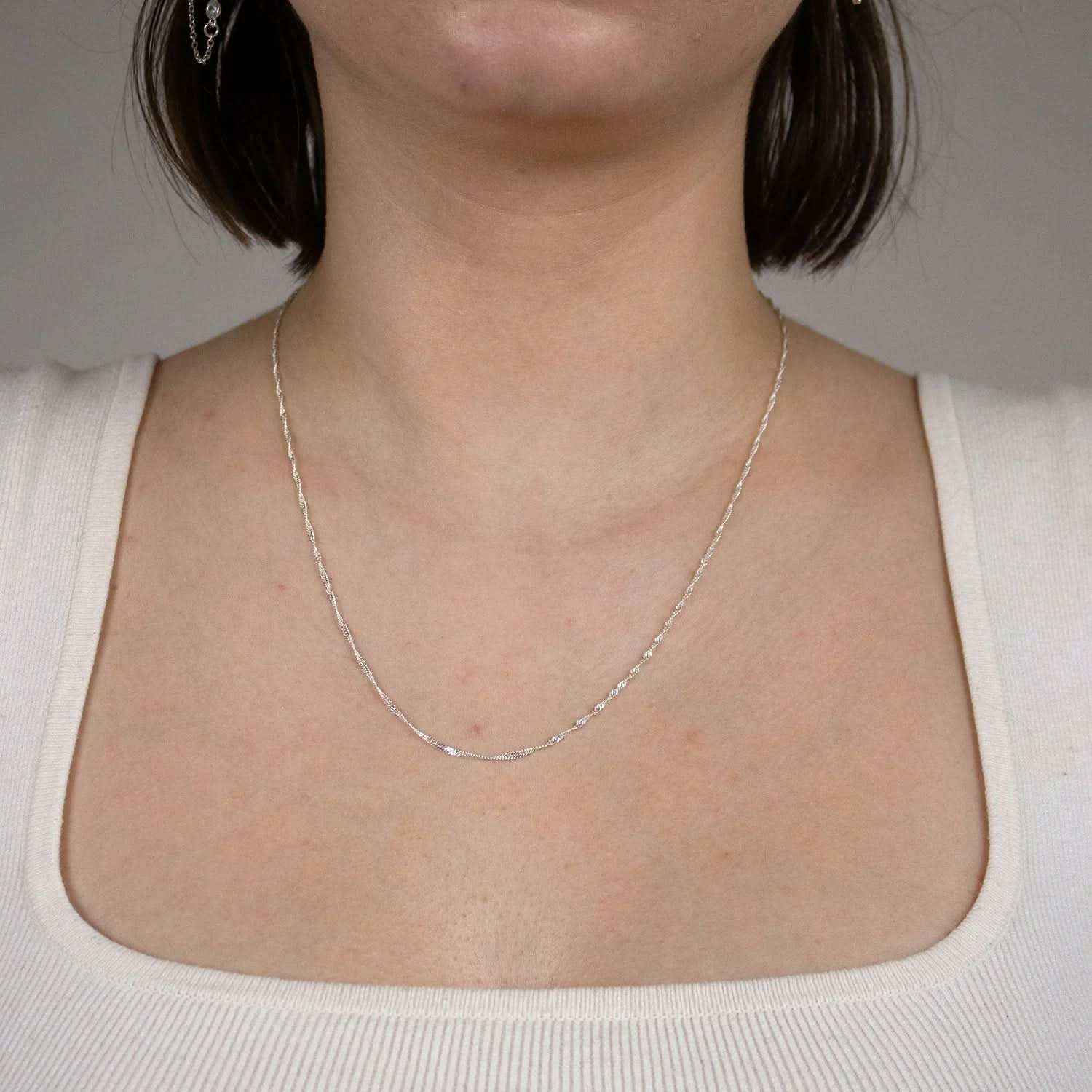 Singapurkette Halskette Breite 1,2 mm - 925 Sterlingsilber Auswahl