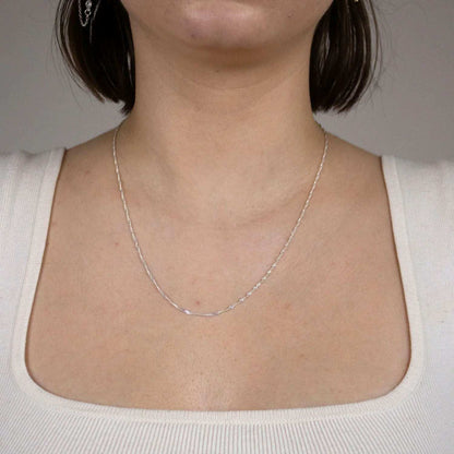 Singapurkette Halskette Breite 1,2 mm - 925 Sterlingsilber Auswahl