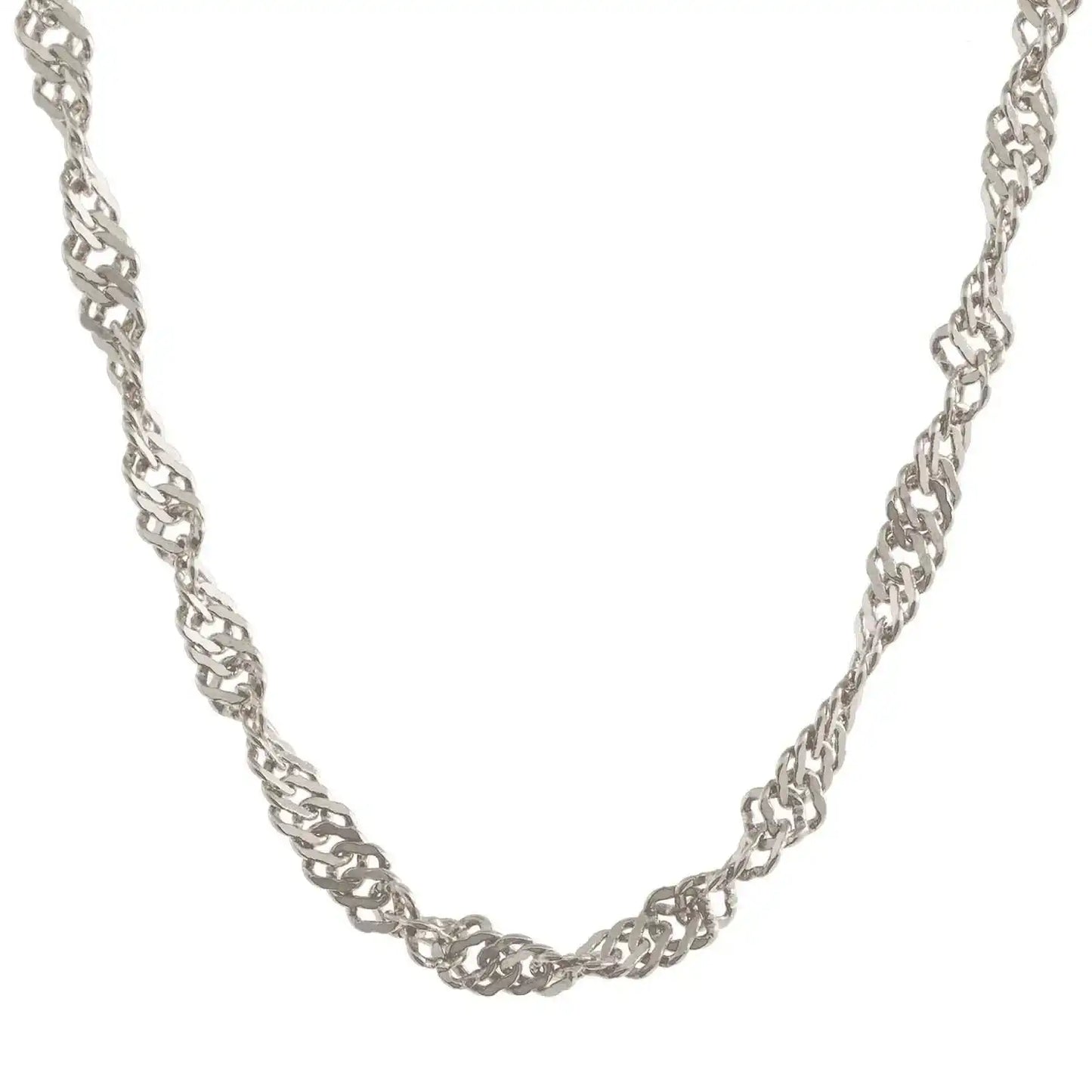 Singapurkette Halskette Breite 1,4 mm - 925 Sterlingsilber Auswahl