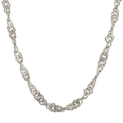 Singapurkette Halskette Breite 1,4 mm - 925 Sterlingsilber Auswahl