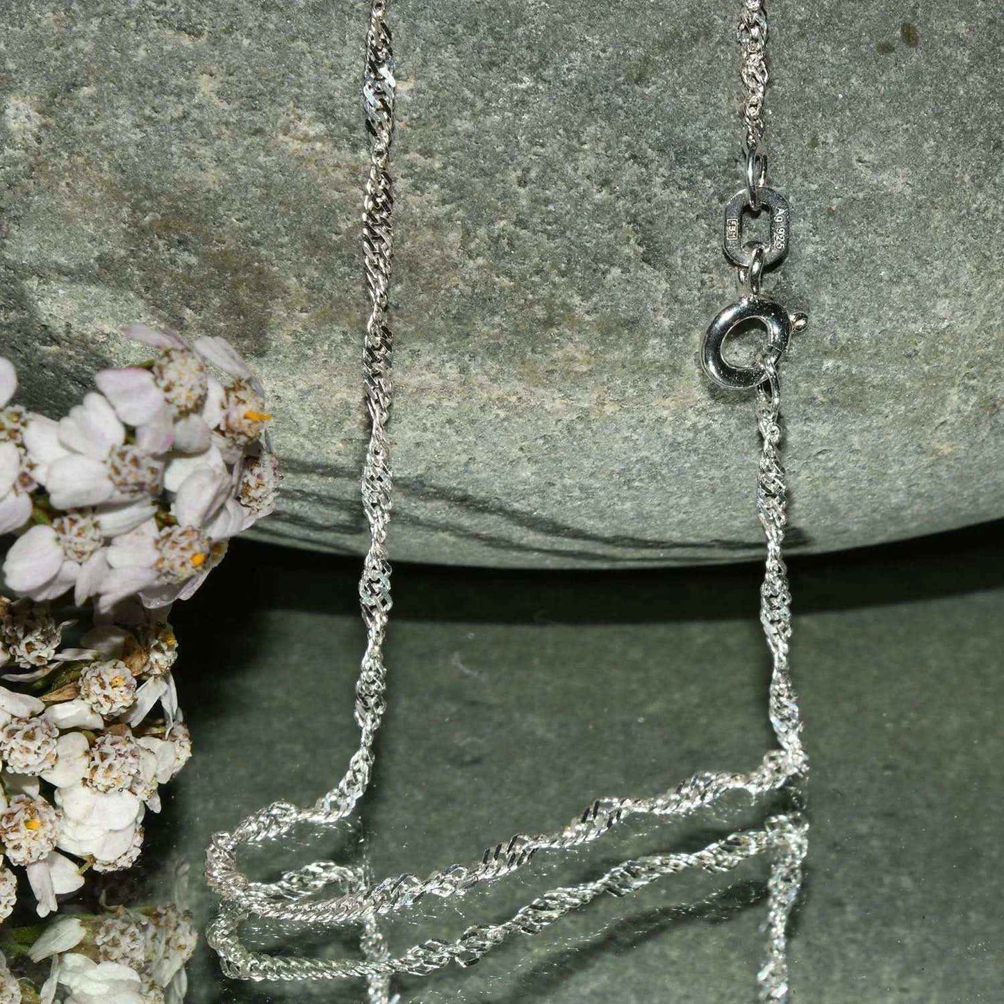 Singapurkette Halskette Breite 1,8 mm - 925 Sterlingsilber Auswahl