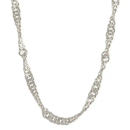 Singapurkette Halskette Breite 2,4 mm - 925 Sterlingsilber Auswahl