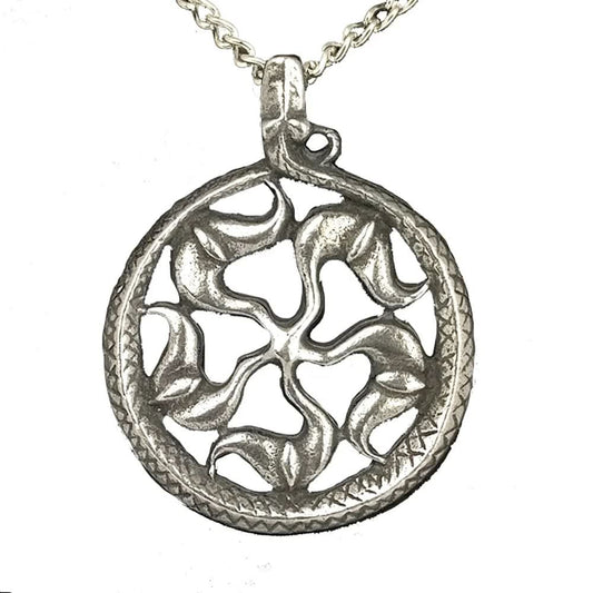 Sonnenrad Schmuck Anhänger - Sonne , Wikinger - 39x30mm - Firma Holzenplotz - Silberketten - Goldketten.de