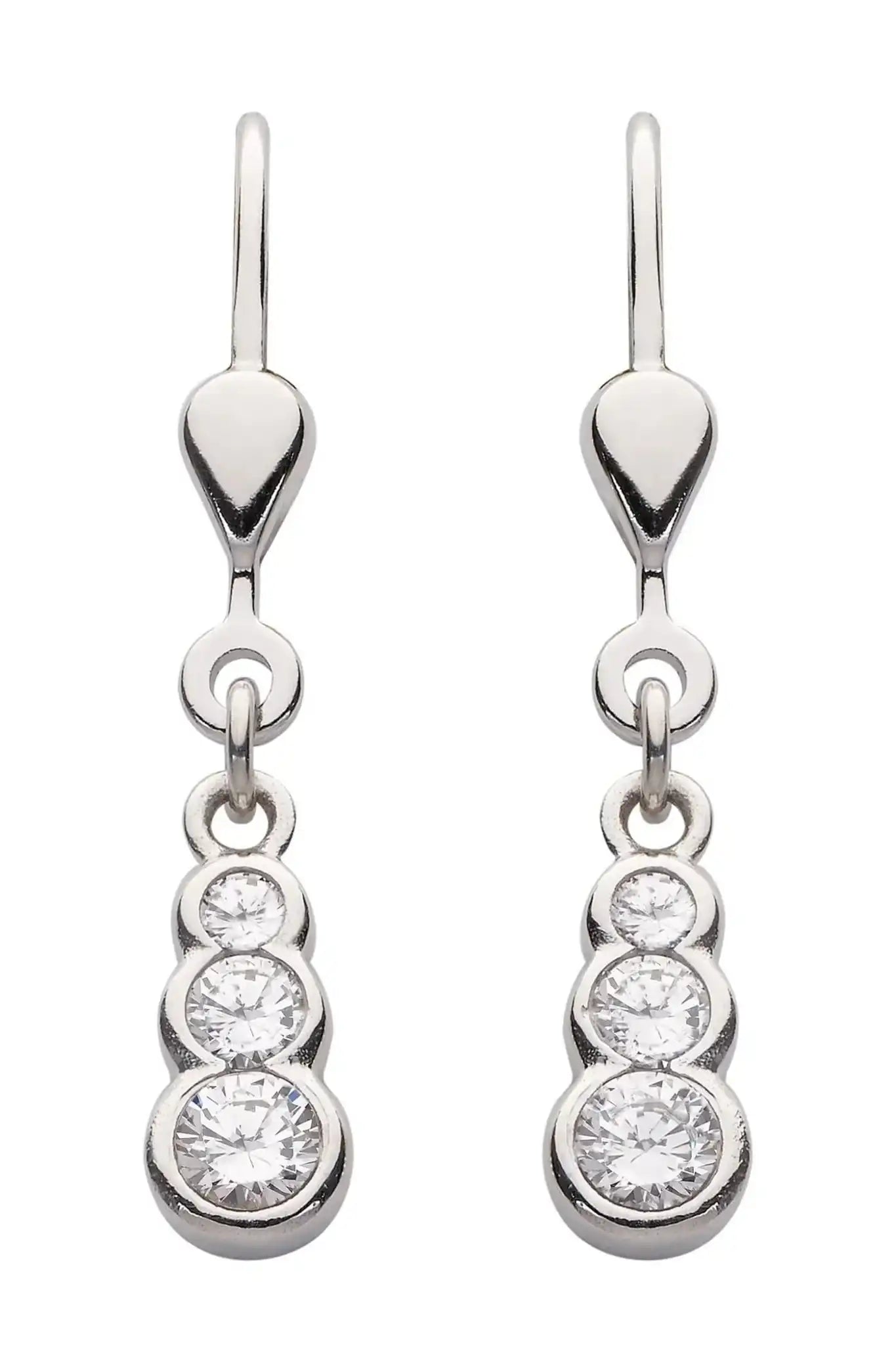 Sortiment Ohrschmuck Zirkonia 925 Silber rhodiniert - Firma Holzenplotz - Silberketten - Goldketten.de