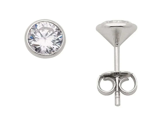 Sortiment Ohrstecker Zarge Zirkonia 925 Silber rhodiniert - Firma Holzenplotz - Silberketten - Goldketten.de