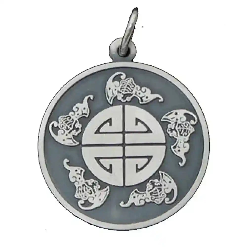 Symbol der fünf Segen Anhänger 925er Silber