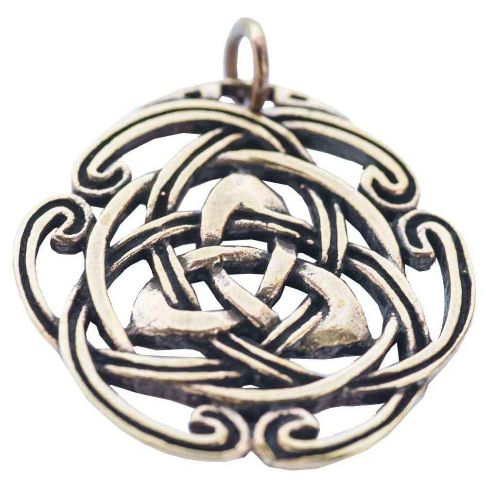 Taliesin massiv Bronze Schmuck Anhänger 36x37mm - Firma Holzenplotz - Silberketten-Goldketten.de 