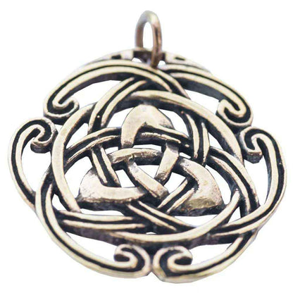 Taliesin massiv Bronze Schmuck Anhänger 36x37mm - Firma Holzenplotz - Silberketten-Goldketten.de 