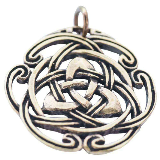 Taliesin massiv Bronze Schmuck Anhänger 36x37mm - Firma Holzenplotz - Silberketten-Goldketten.de 