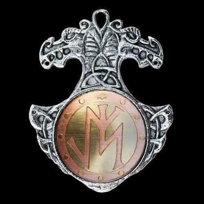 Talisman für Selbstvertrauen - Runen - 32x44mm - Firma Holzenplotz - Silberketten - Goldketten.de