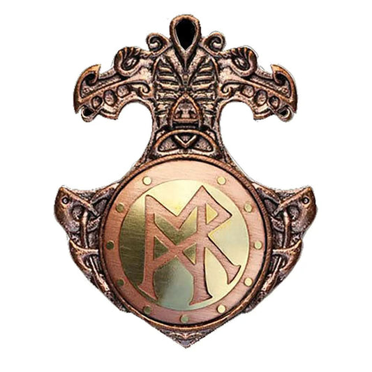 Talisman für Zufriedenheit im Beruf - Runen - 32x44mm - Firma Holzenplotz - Silberketten - Goldketten.de