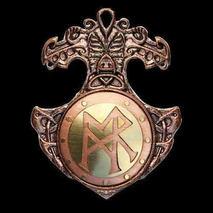 Talisman für Zufriedenheit im Beruf - Runen - 32x44mm - Firma Holzenplotz - Silberketten - Goldketten.de
