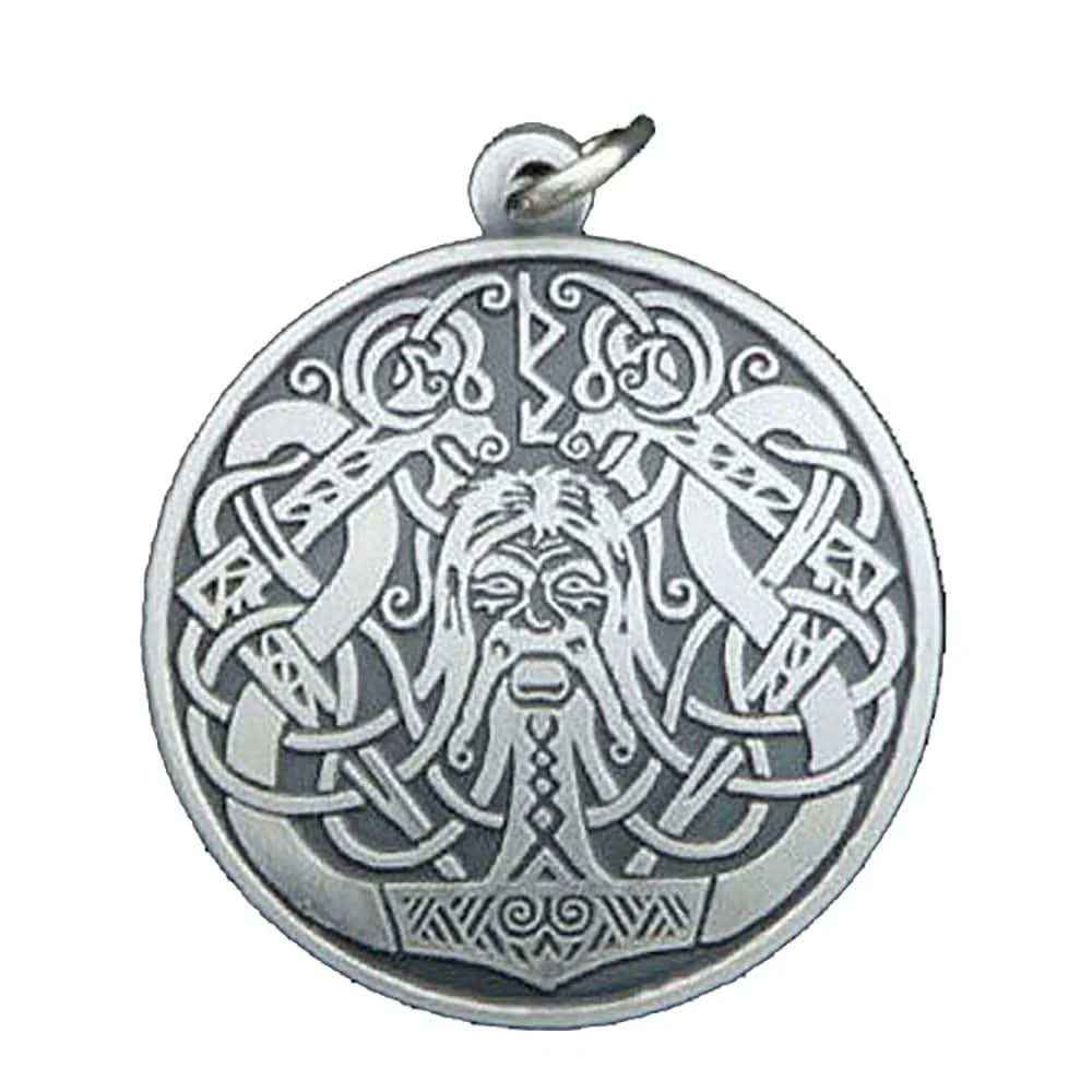 Thor Schmuck Anhänger 925er Silber - Thorhammer - Durchmesser: 25mm