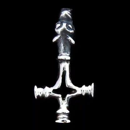 Thor Wolfskreuz sehr klein Schmuck Anhänger Silber Thorhammer 24x11mm - Firma Holzenplotz - Silberketten-Goldketten.de 