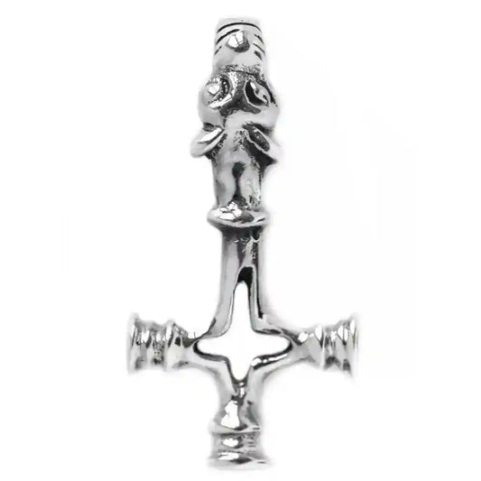 Thor Wolfskreuz sehr klein Schmuck Anhänger Silber Thorhammer 24x11mm - Firma Holzenplotz - Silberketten-Goldketten.de 