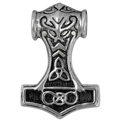 Thorhammer massiv Schmuck Anhänger Edelstahl Mjölnir - Thorhammer - 33x21mm