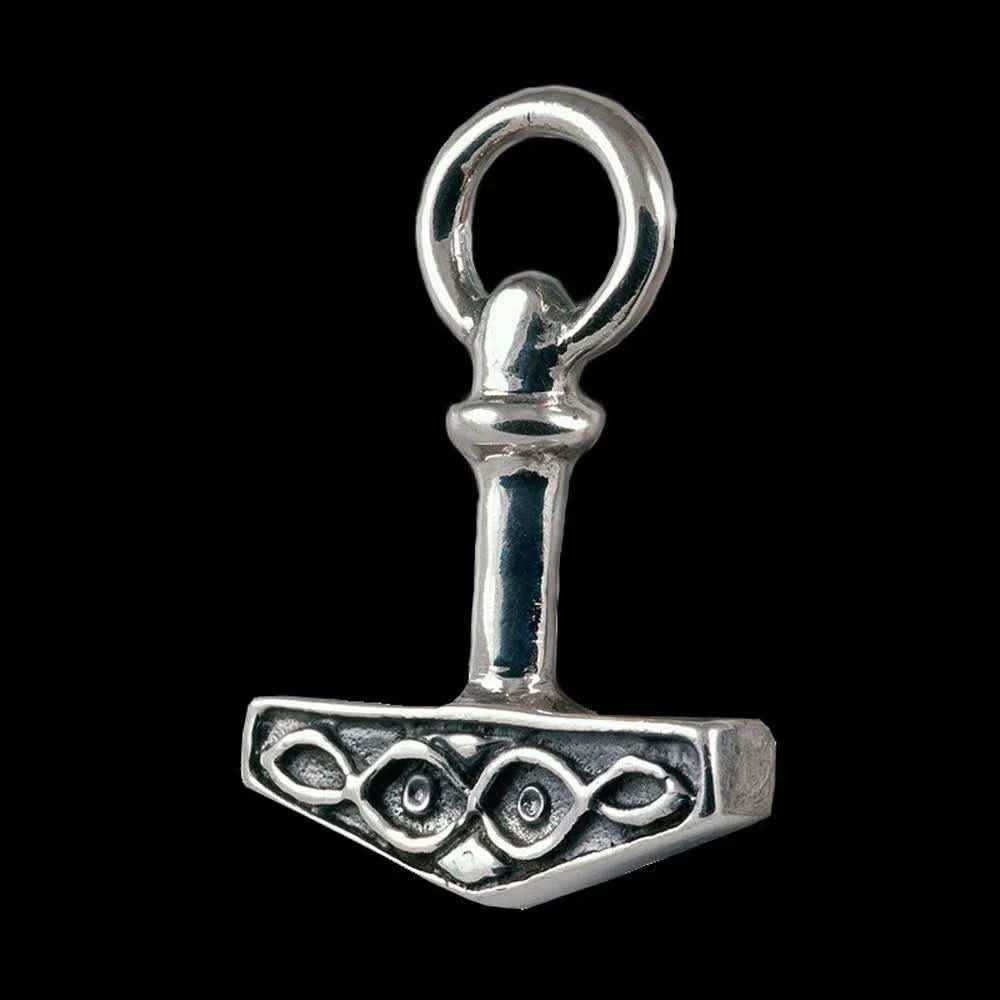 Thorhammer Schmuck Anhänger 925er Silber - Thorhammer - 22x32mm