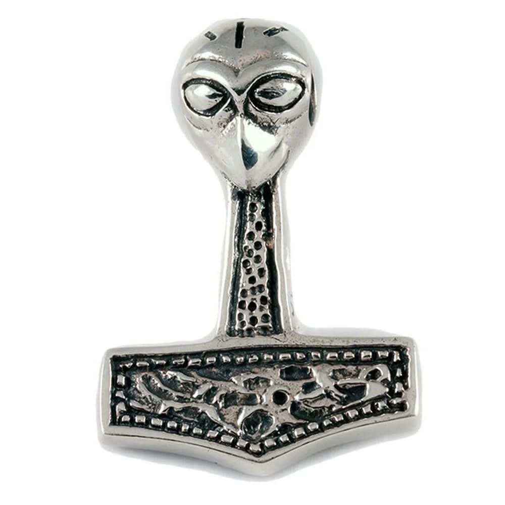 Thorhammer Schmuck Anhänger 925er Silber - Thorhammer - 27x19mm