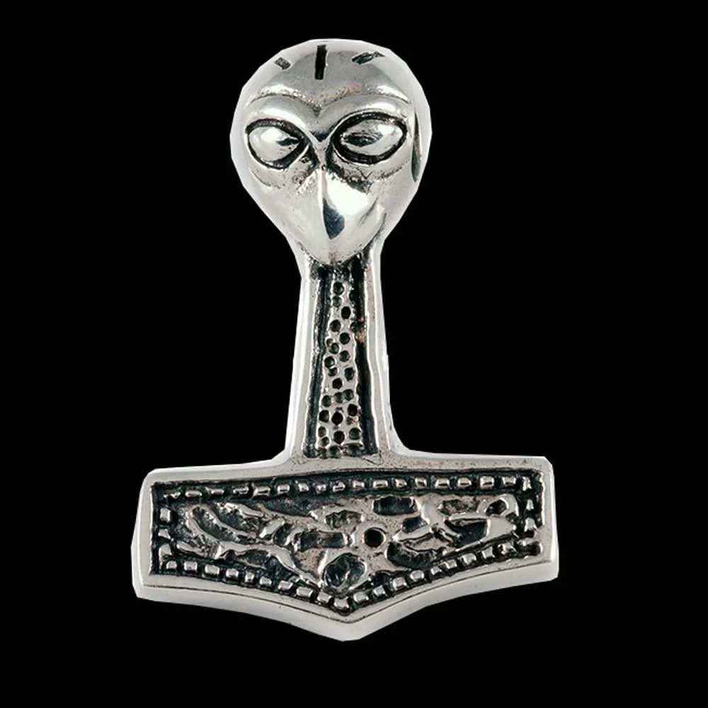 Thorhammer Schmuck Anhänger 925er Silber - Thorhammer - 27x19mm