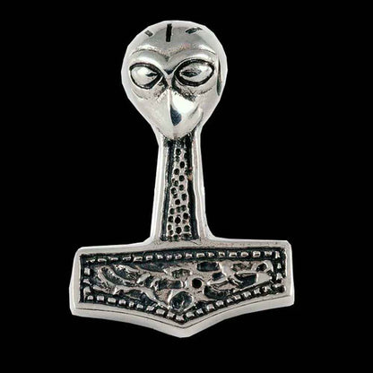 Thorhammer Schmuck Anhänger 925er Silber - Thorhammer - 27x19mm