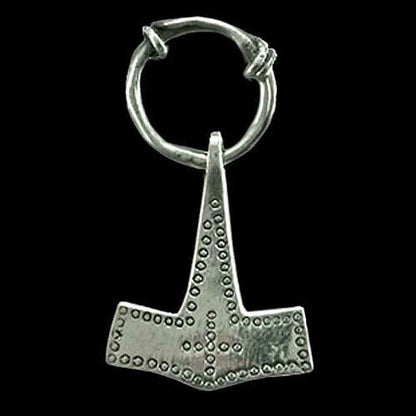 Thorhammer Schmuck Anhänger 925er Silber - Thorhammer - 22 x 40mm (mit Öse)