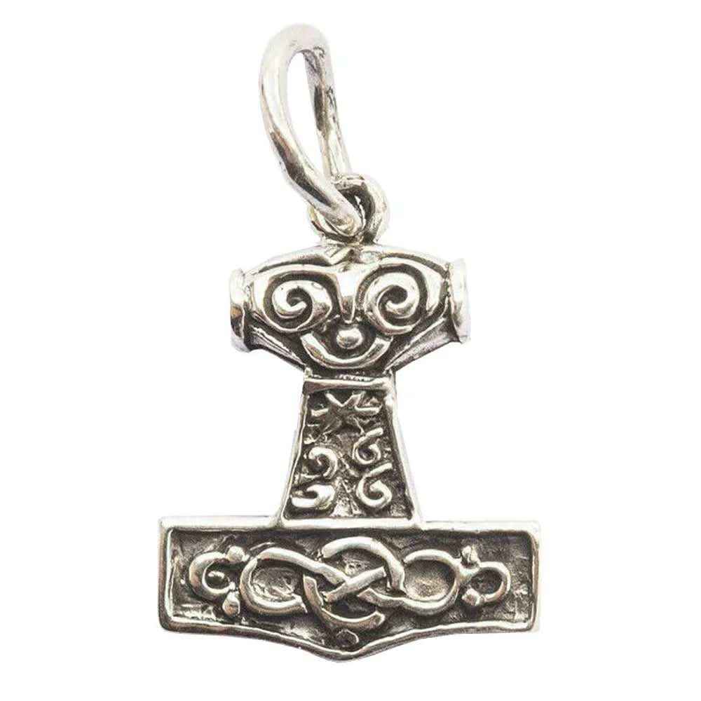 Thors Hammer klein Schmuck Anhänger 925er Silber - Thorhammer - 12x20mm inklusive Aufhängung