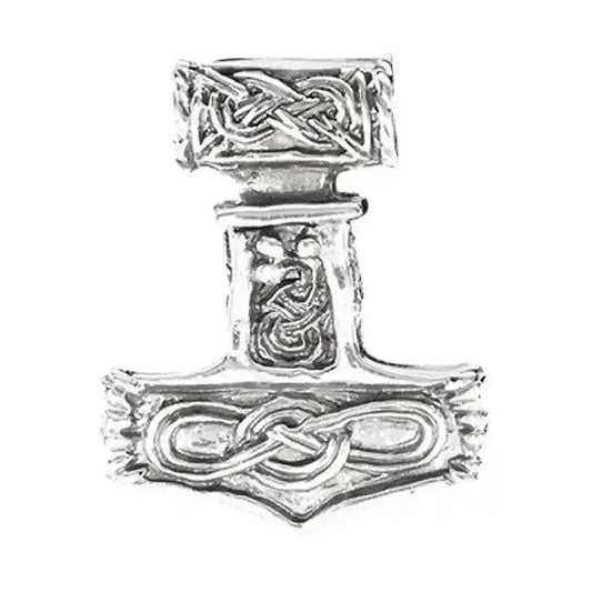 Thors Hammer mit Knoten Anhänger Schmuck - Thorhammer - 25x19mm