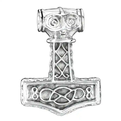 Thors Hammer mit Knoten gross Anhänger Schmuck - Thorhammer - 33x24mm